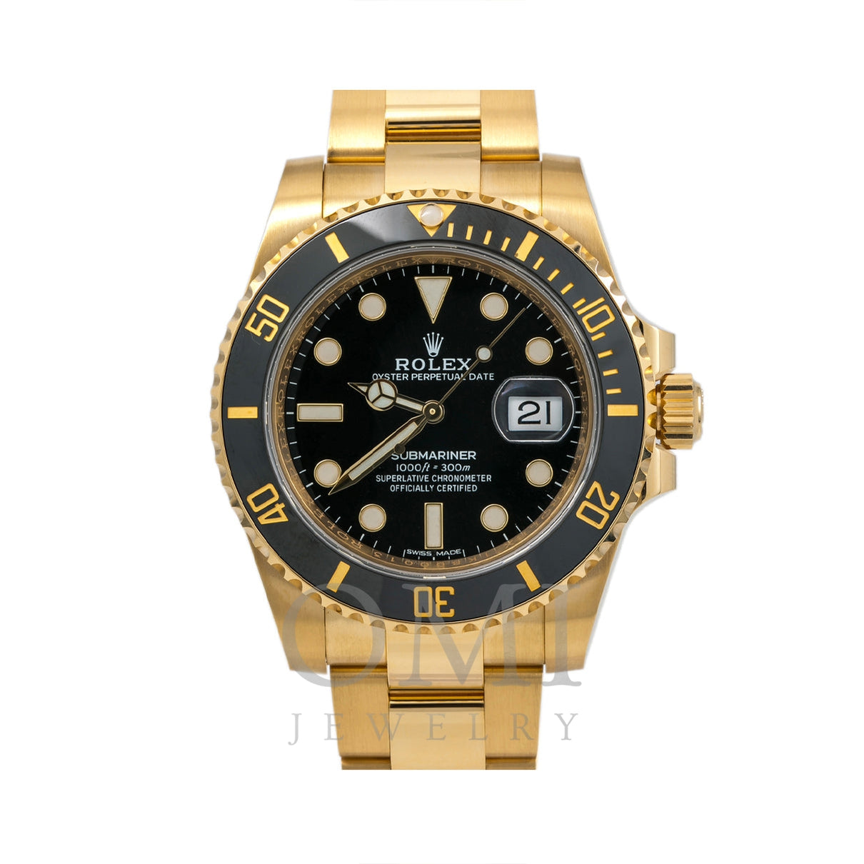 Rolex Submariner Date 116618LN 40MM Black Dial With 18K Yellow Gold Br ...