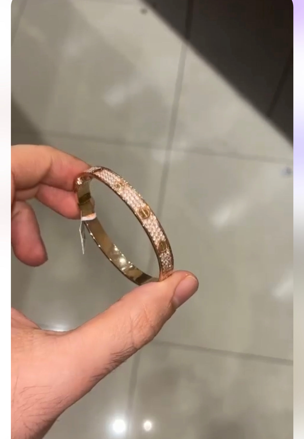 Deposit for 18k rose gold love bracelet