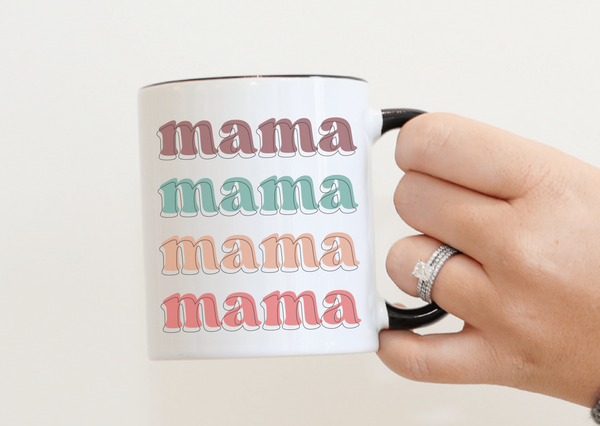 Retro boy mama mug, cute boy mom mugs, mama needs coffee, mothers