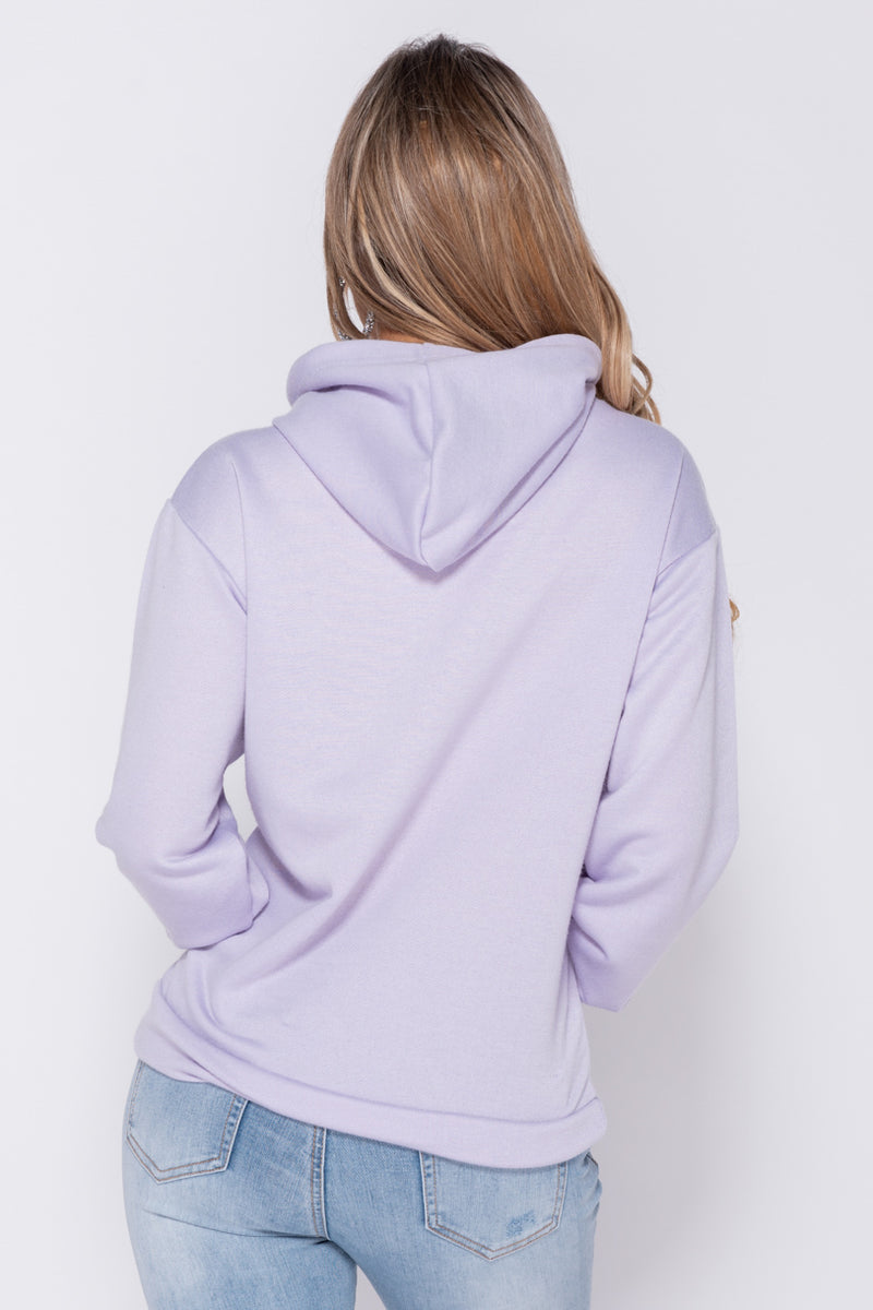 lilac oversized sweatshirt