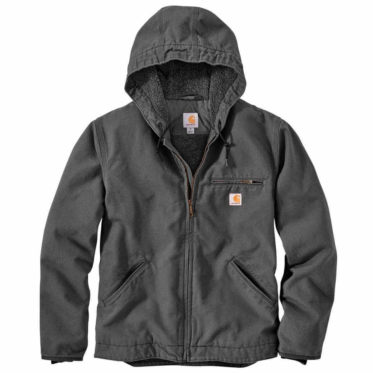 103826 - Carhartt Men's Relaxed Fit Washed Duck Sherpa-Lined Utility J