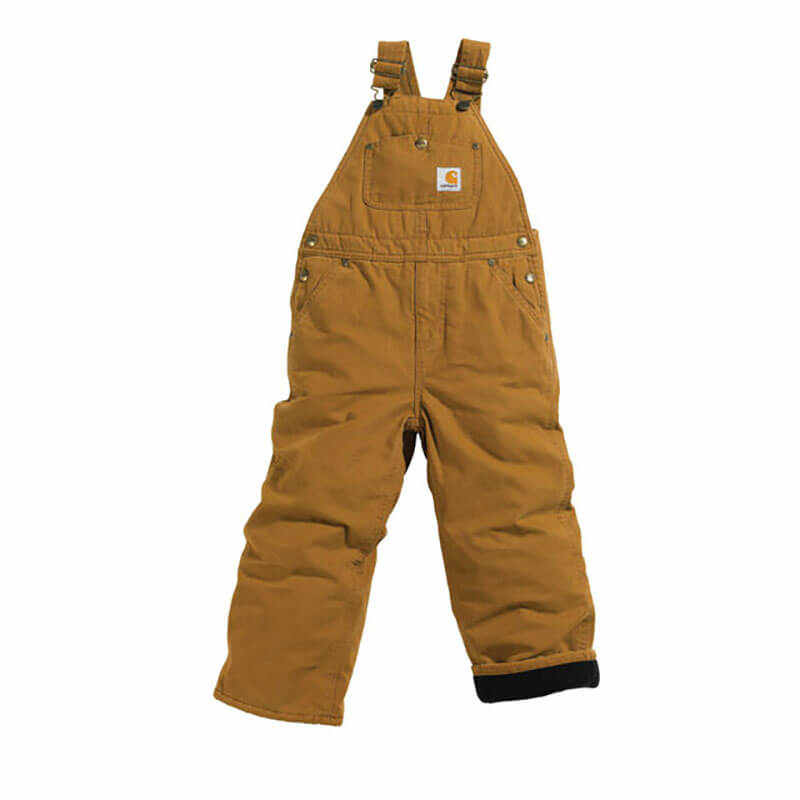 Carhartt Men's Loose Fit Firm Duck Insulated Bib Overall in Carhartt Brown  - Coveralls & Overalls, Carhartt