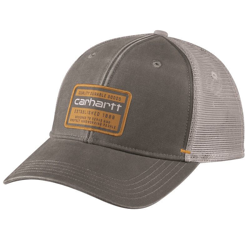 Carhartt Men's Rugges Flex Twill Mesh-Back Logo Patch Cap