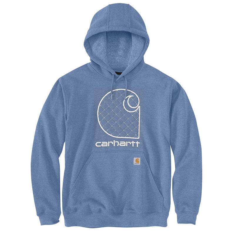 Carhartt Men's Loose Fit Midweight Felt Logo Graphic Sweatshirt