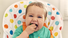 baby weaning on high chair