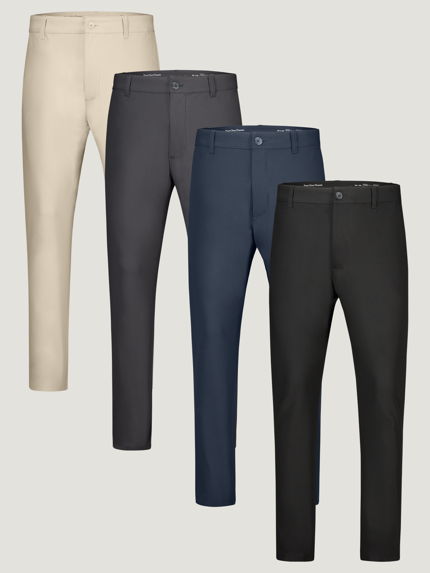 Stretch Tech Pant Essentials 4-Pack | Fresh Clean Threads