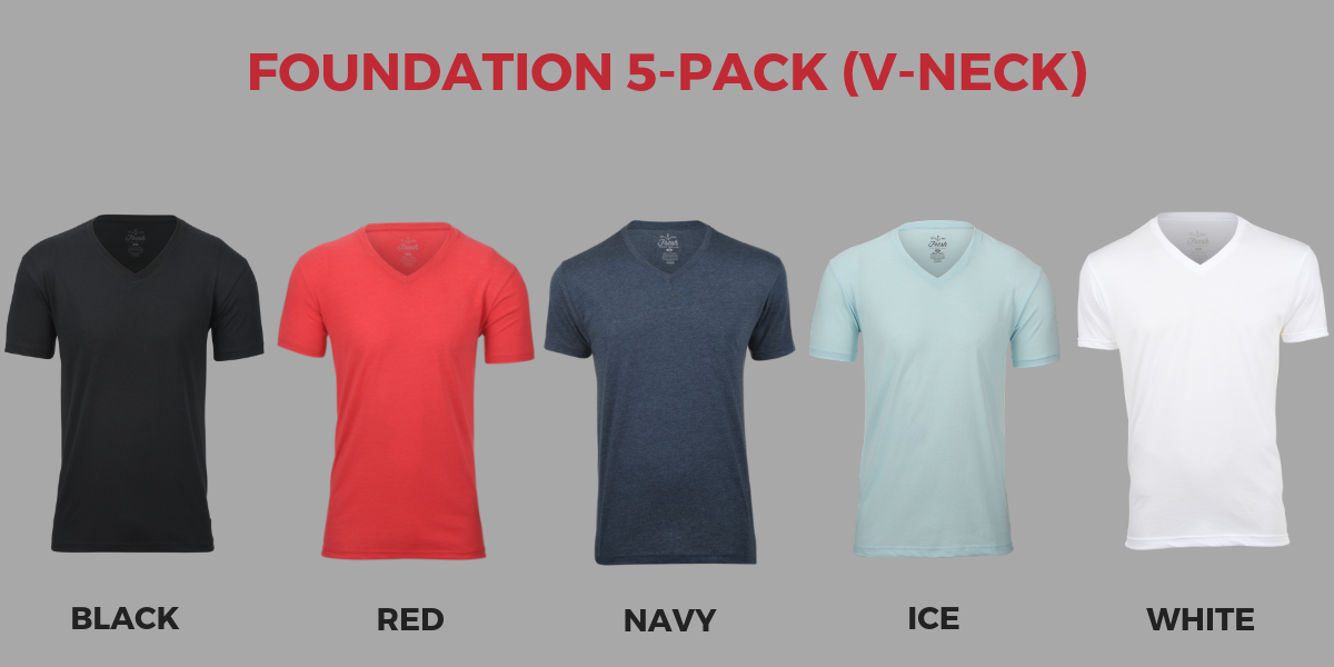 Fresh Clean Tees Foundation 5-Pack