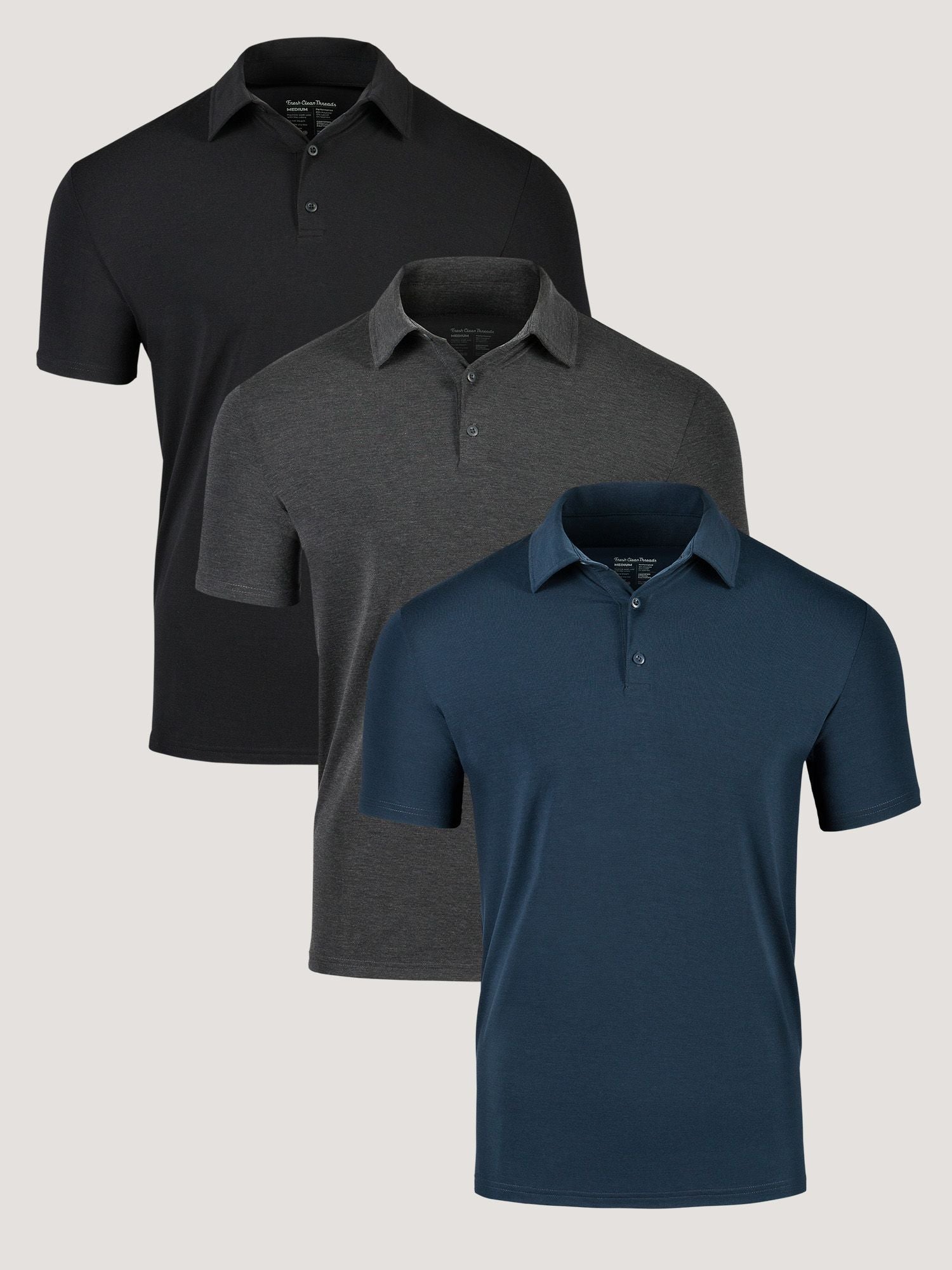 Foundation Performance Polo 3-pack | Fresh Clean Threads