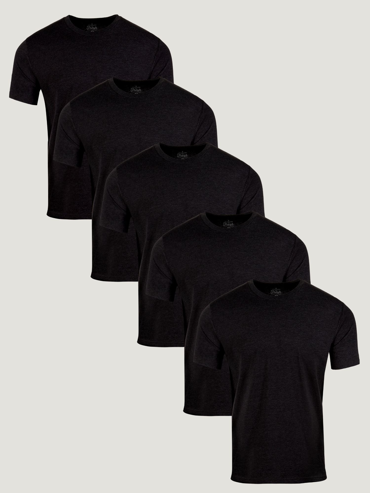 Shop Plus Size 5 Pack Cotton Solid Briefs in Black