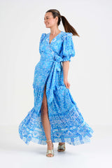 Feather and Find blue maxi dress