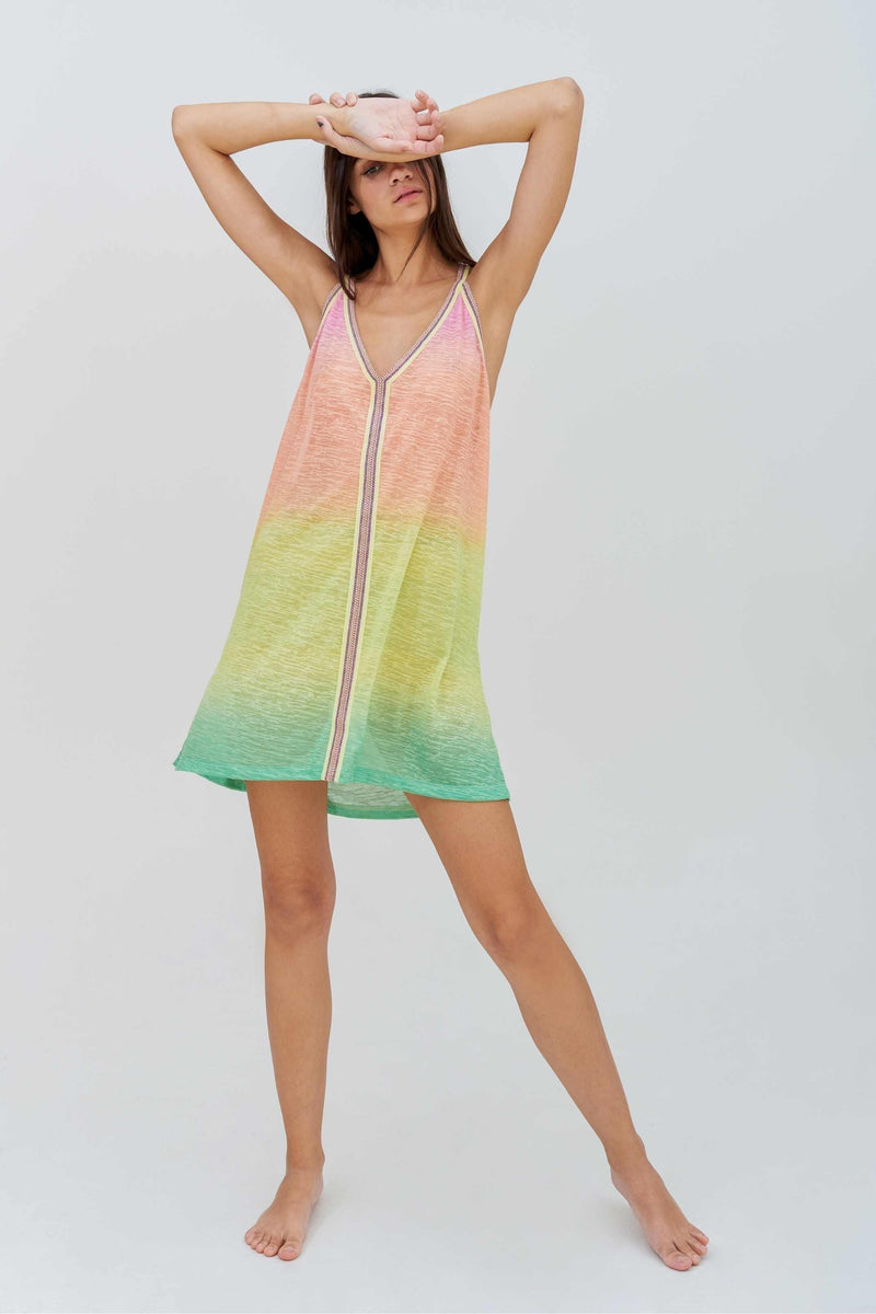 PITUSA Mini Sundress | Bright Ombre Rainbow – Pasha Living