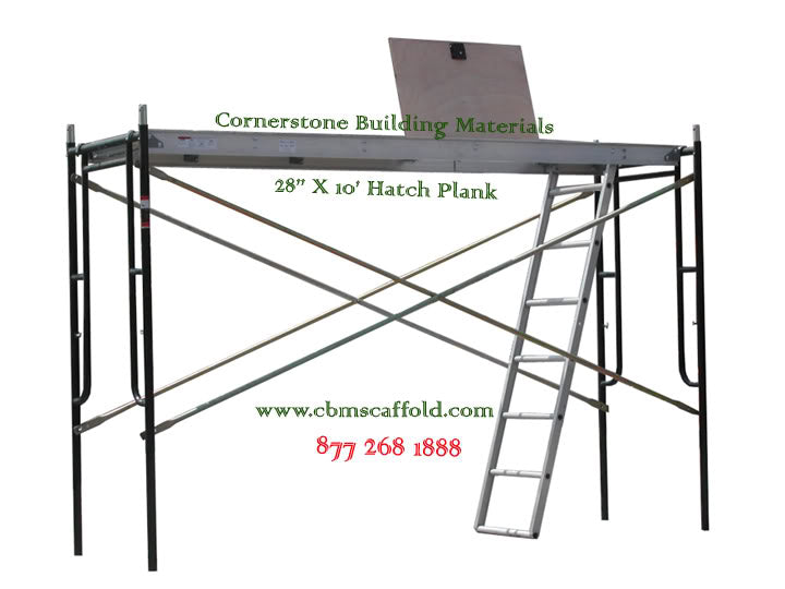 8 x 19 scaffold platform with plywood deck
