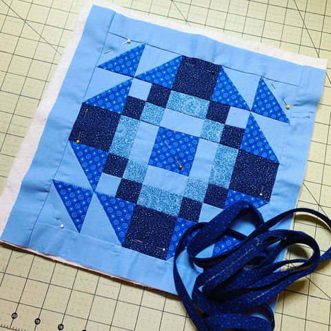 Mini quilt ready to have binding put on