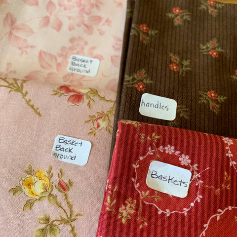 Labeled fabric pieces