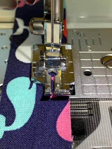 Sewing with a 1/4 inch seam with a 1/4 inch foot