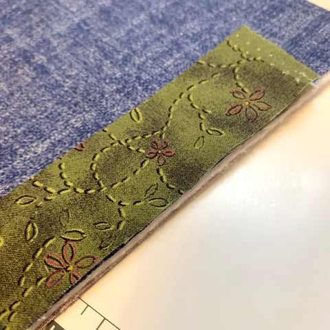 Sewing on Double edged binding