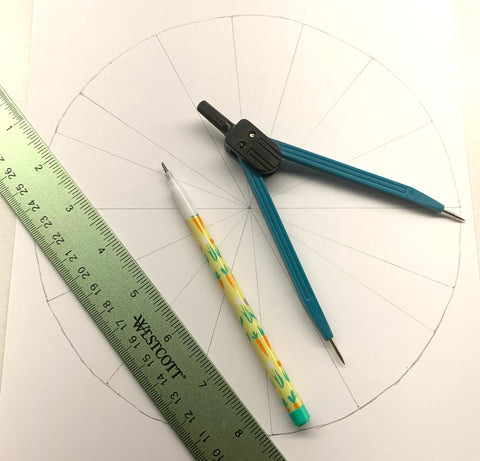 Final circle with circle making tools