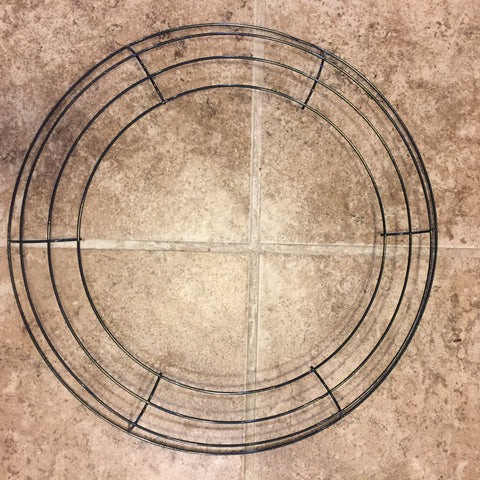 Wire wreath form