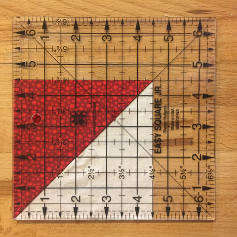 Quilt block after it has been squared up