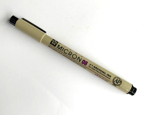 Micron Permanent Fabric Pen, Black– Simply Pretty Stitches