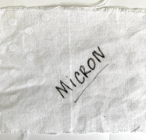 Micron Permanent Fabric Pen, Black– Simply Pretty Stitches