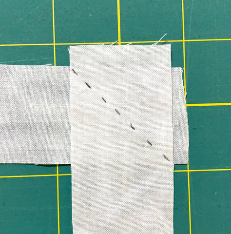 Drawn line to show where is to stitch