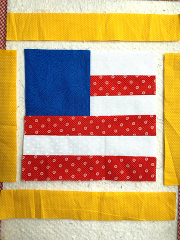 Adding borders to the quilt block