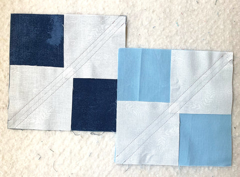 Squares sewn together