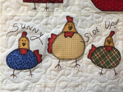 Chicken Applique Block