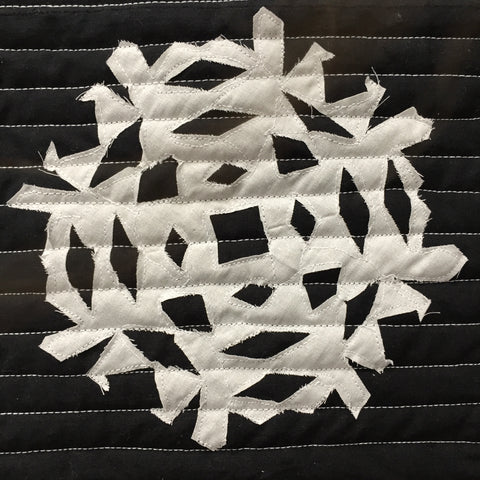 Another fabric snowflake