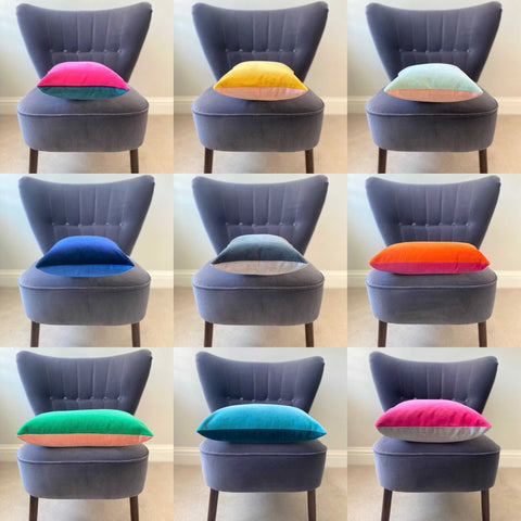 velvet cushions