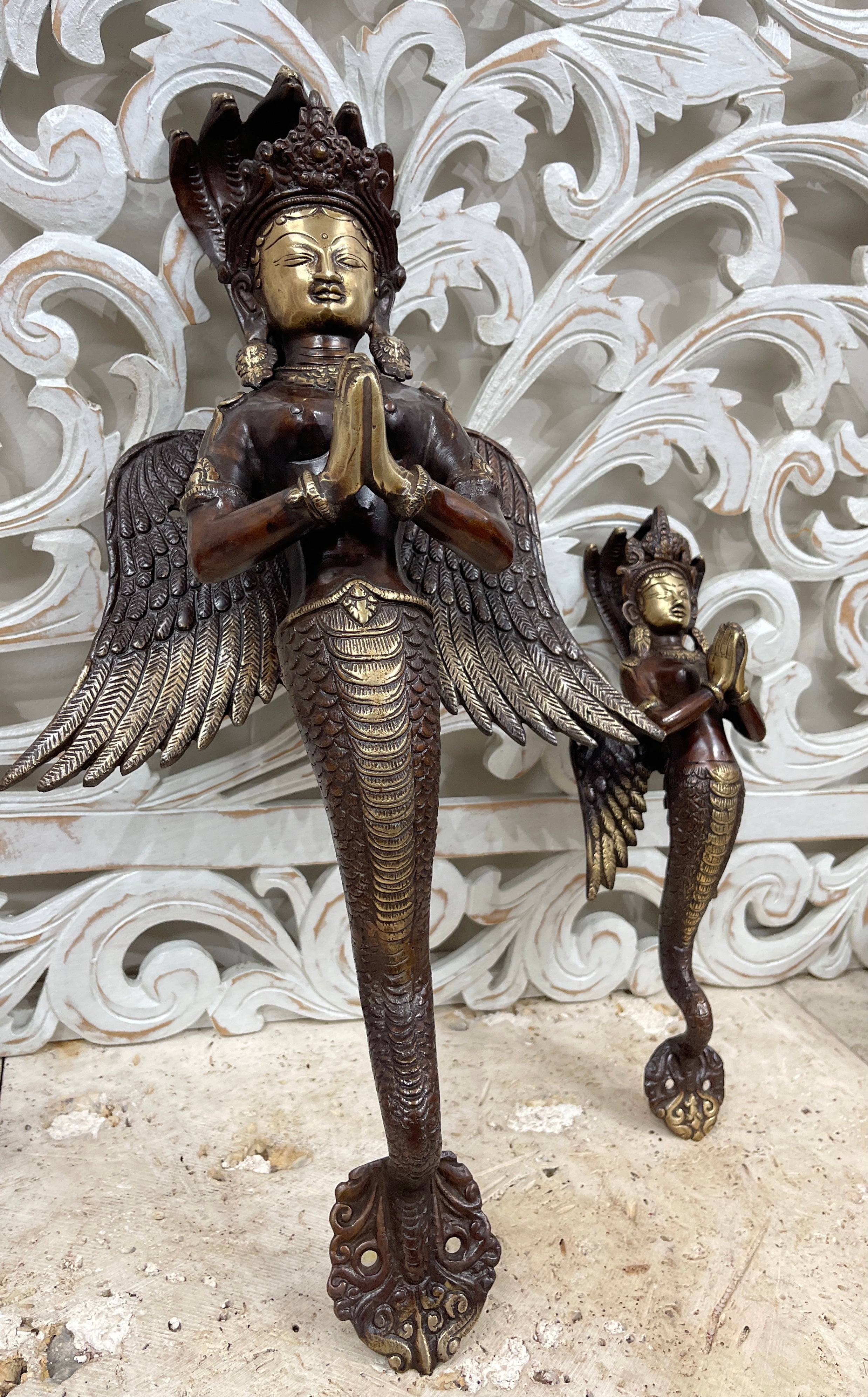 Naga Kanya (Wall Hanging) - 真鍮Statue | sport-u.com