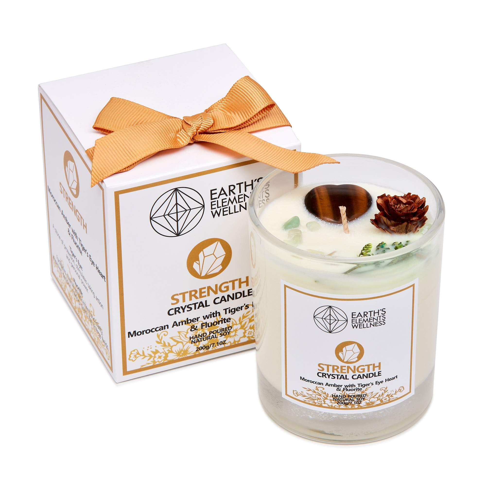 N21 EARTH AND STOVE CRYSTAL CANDLE - キャンドル