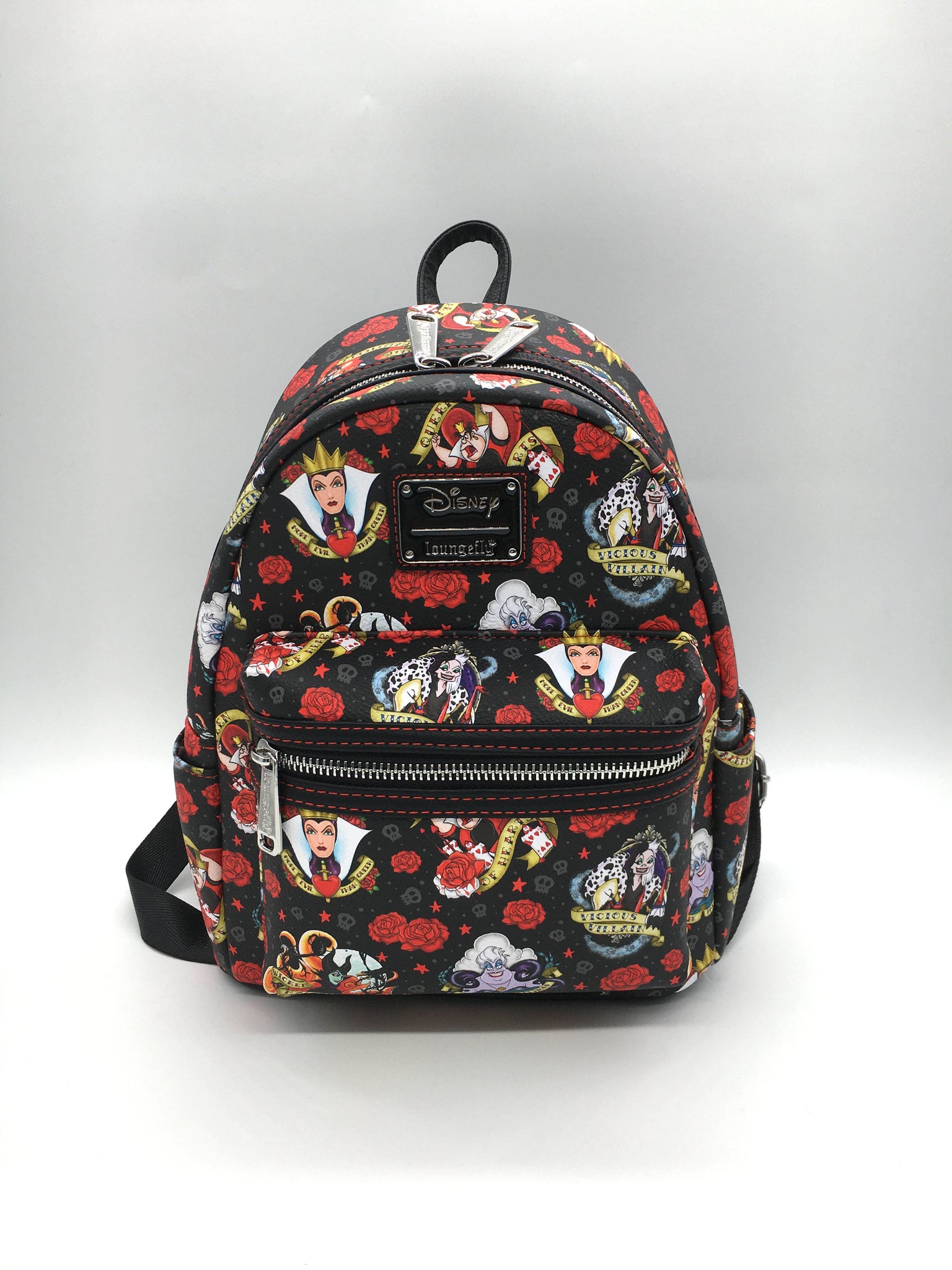 Cặp mini Backpack độc quyền Disney Villains Tattoo AOP - Thêm các hình ảnh của các nhân vật ác quỷ hoặc sinh vật thần thoại trong văn hóa Việt Nam để đem lại sự mới lạ và độc đáo cho sản phẩm.