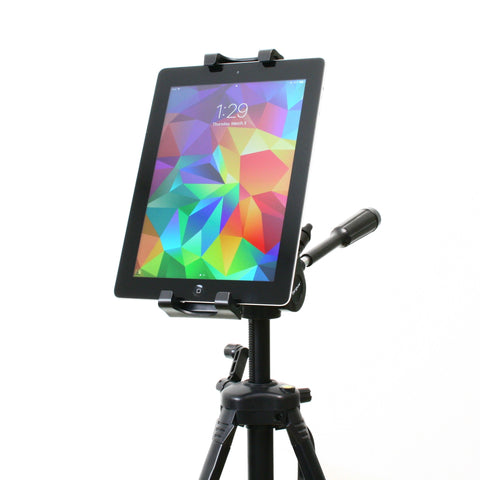 Mount your iPad, iPhone, tablet or eReader to your tripod