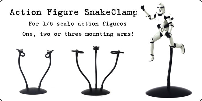 SnakeClamp Products Launches New Line of Action Figure Stands
