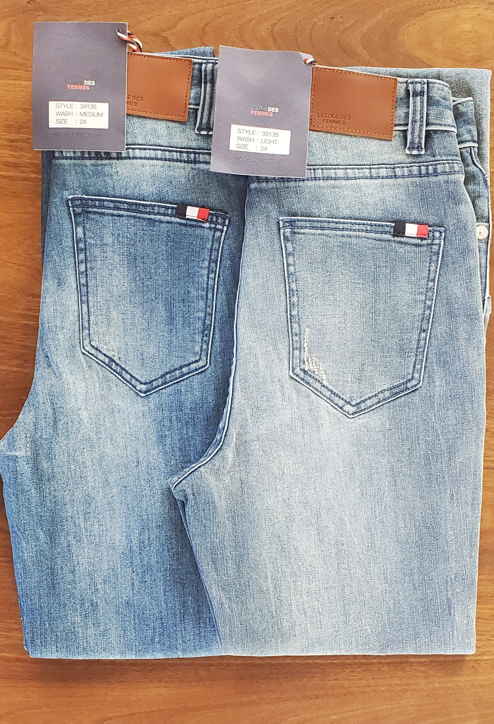 vacuüm Trekker Sta op Mid-Rise Skinny Jeans (Light and Medium Wash) – L'école Des Femmes