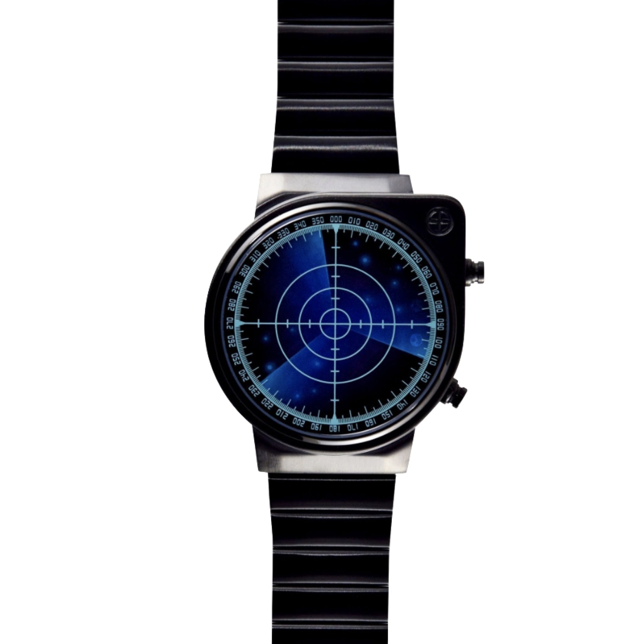 Blue Radar Watch with Steel Band – SPYSCAPE