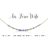DOT & DASH-NECKLACE AIR FORCE WIFE
