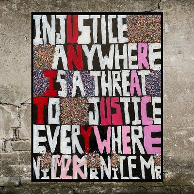 Custom art can convey inspiring and powerful messages and quotations which are crucial for trying times and historic moments. 
