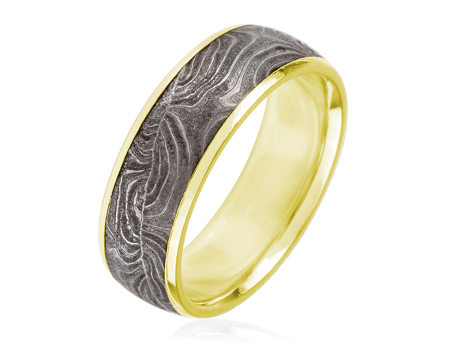 Damascus Steel Wedding Band 103120 Seattle Bellevue Joseph Jewelry