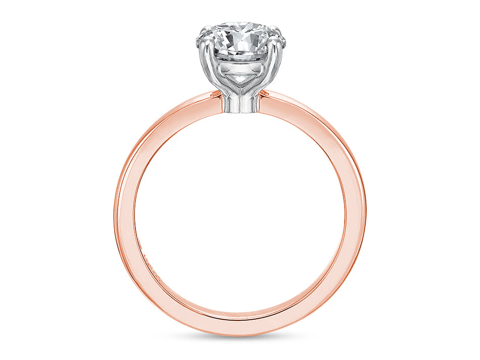 Diamond Solitaire Engagement Ring in Rose Gold – www.igorman.com