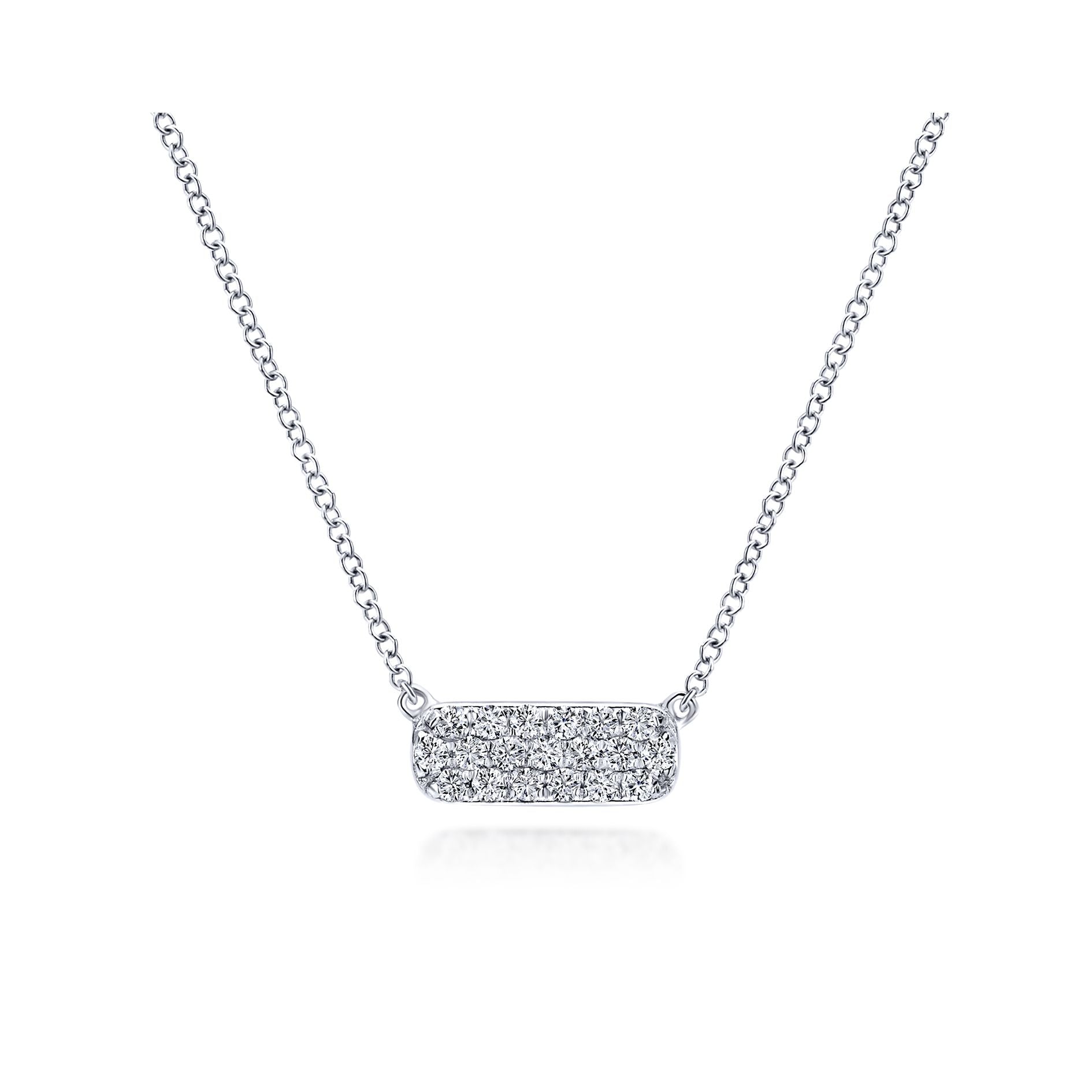 petite diamond necklace