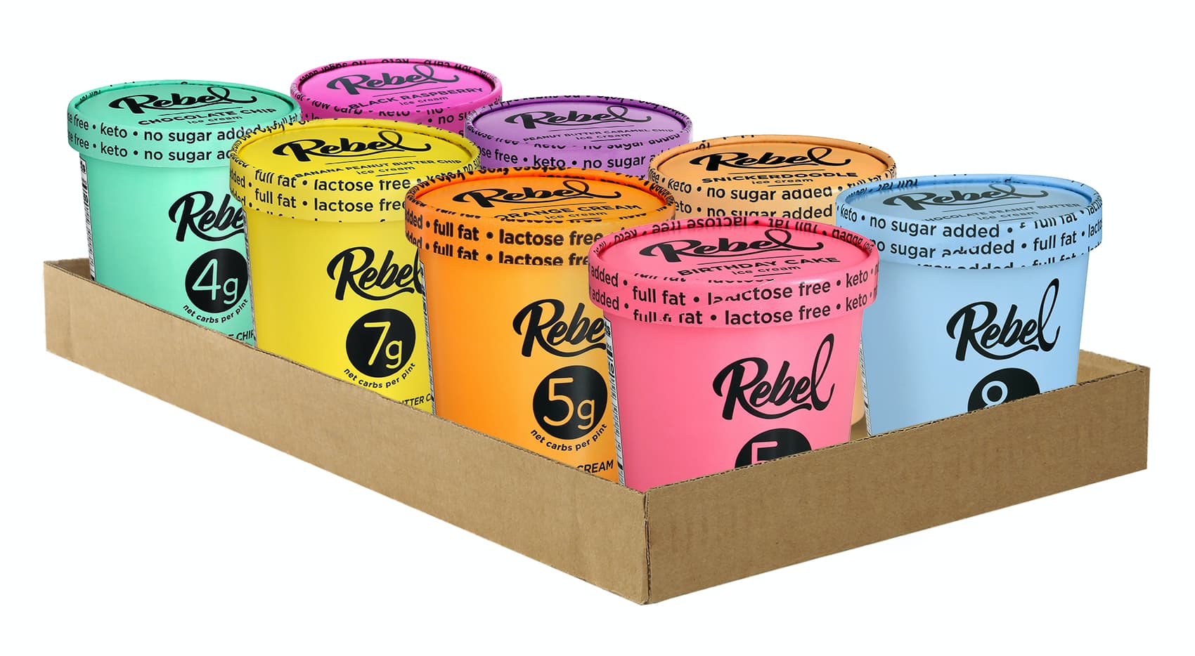 "The Renegade" CASE (8 Pints) - Rebel Ice Cream product image