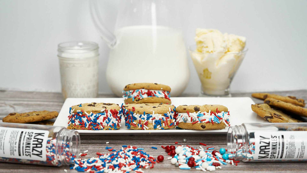 4th of July desserts, krazy sprinkles patriotic mix, Bakell