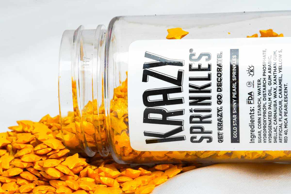 Shiny Gold Sprinkles, Baking Supplies NZ