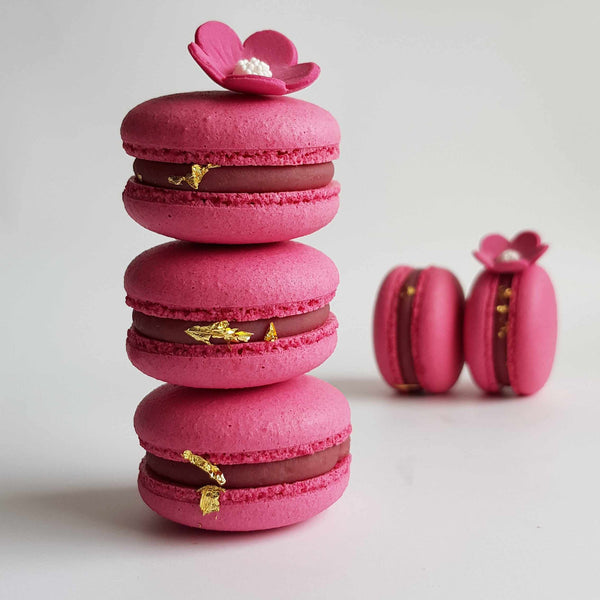 French Macaron Cookies with Luster Dust