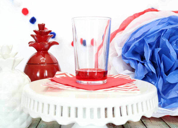 Patriotic 4th of July Glittery Cocktail Recipe | Brewglitter.com