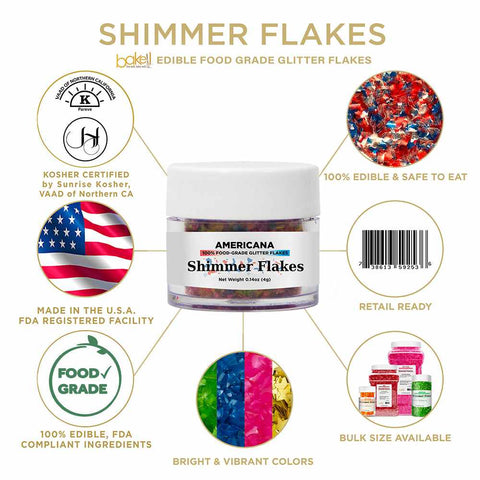 shimmer flakes in americana themed colors near me