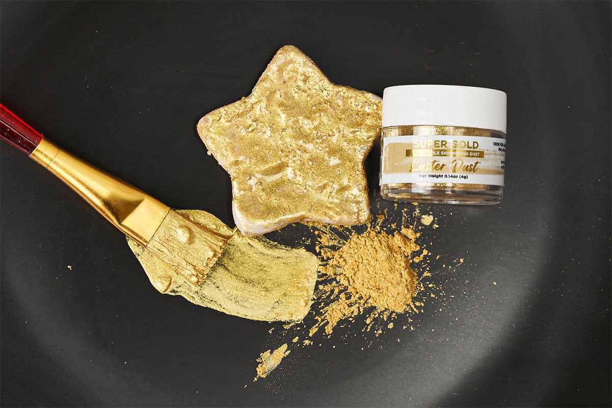 edible gold glitter luster dust bakell